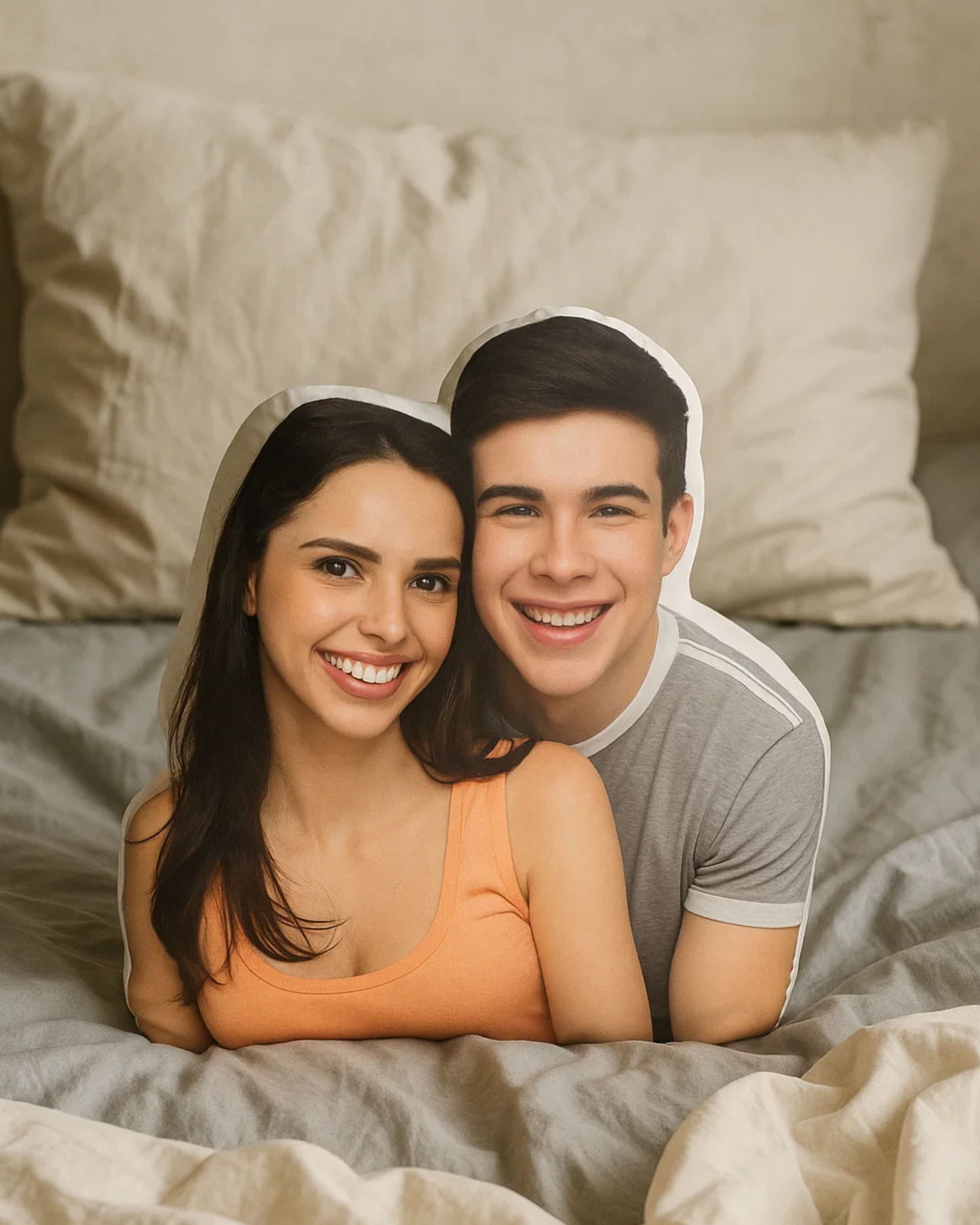 photo pillow for beloved couple