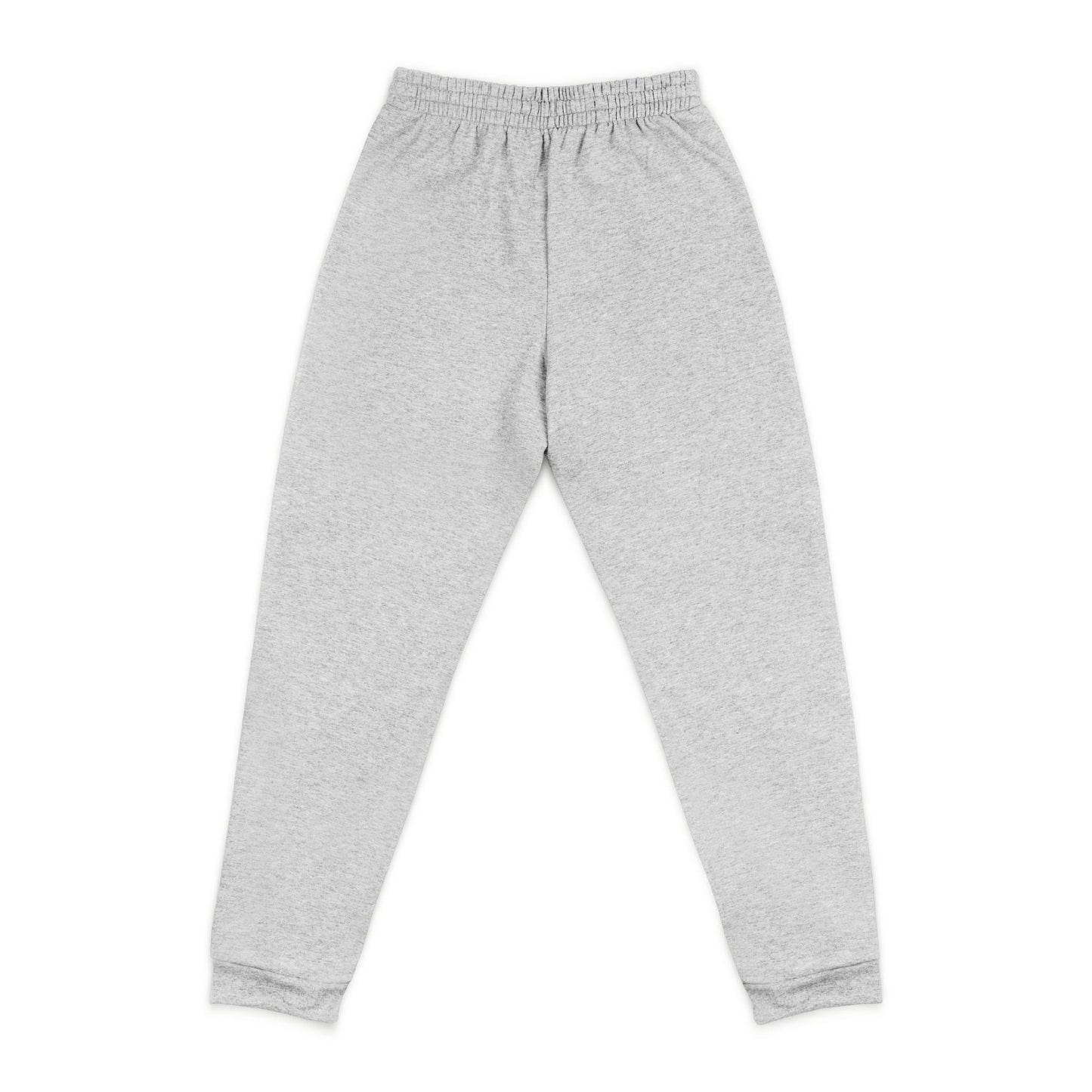 Tapered athletic heather unisex joggers – back view with ergonomic fit