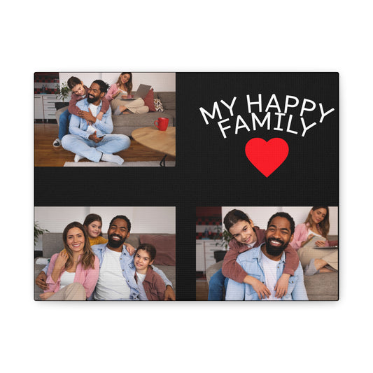 Custom Family Canvas Wall Art – Personalized Home Decor for Living Room, Heartfelt Family Gift, Unique Interior Decoration