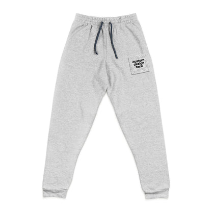 Custom athletic heather unisex joggers with front embroidery – comfortable lounge pants